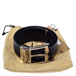 مملوكة مسبقًا حزام وجهين بربري جيمس جلد كحلي 90 سم