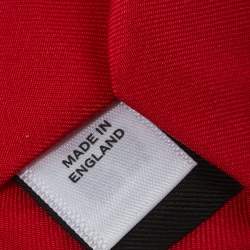 Burberry Red Silk Tie