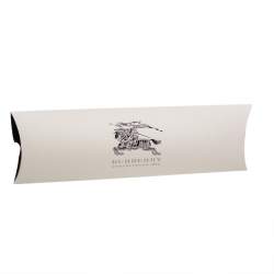 Pre Owned Burberry Pebble Blue Monogram Manston Silk Tie