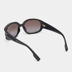 Pre Owned Burberry Black/Brown Gradient B4338 Milton Rectangle Sunglasses