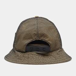 Burberry Beige Cotton & Mesh Trucker Bucket Hat S