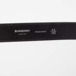 Burberry Brown TB Monogram Coated Canvas Buckle Belt 110CM