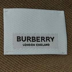 Burberry Beige/Black Patterned Wool Oversized Football Scarf