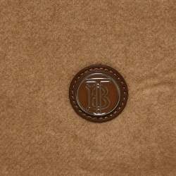 Burberry Black/Camel Brown Brushed Cashmere Reversible Scarf