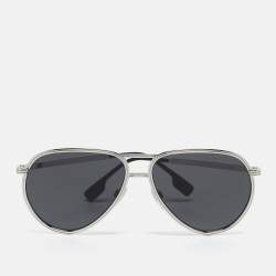 Burberry Black/Silver B 3135 Scott Aviator Sunglasses