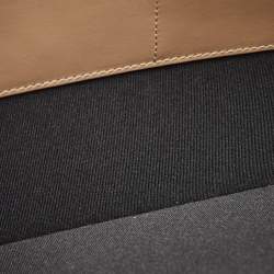 Burberry Grey Check Embossed Leather Edin Zip Pouch