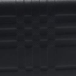 Pre Owned Burberry Black Leather Bifold Long Wallet