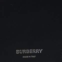 Pre Owned Burberry Black Leather Bifold Long Wallet