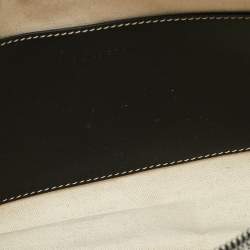 Pre Owned Burberry Grey/Black Canvas and Leather West Belt Bag