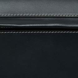 Pre Owned Burberry Black Leather Small Olympia Belt Bag