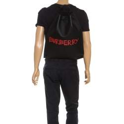 Burberry Black Leather Bobby Backpack