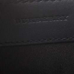 Pre Owned Burberry Black Leather Edin Zip Pouch