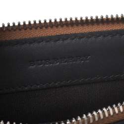 Burberry Black Leather Edin Zip Pouch