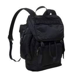 Pre Owned Burberry Black Nylon Ranger Backpack