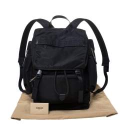 Pre Owned Burberry Black Nylon Ranger Backpack
