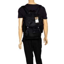 Pre Owned Burberry Black Nylon Ranger Backpack