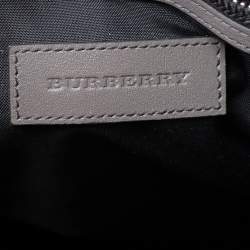Burberry Black/Beige Nylon Large Kennedy Duffle Bag