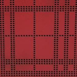 Burberry Red Perforated Leather Bill Bifold Wallet