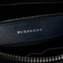 Burberry Blue Leather Manchester Briefcase