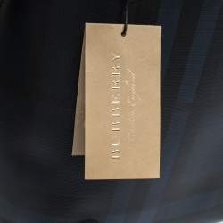 Burberry Black Check PVC and Leather Large Burleigh Messenger Bag