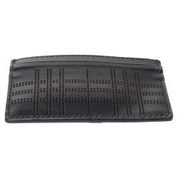 Pre Owned Burberry Black Leather Sandon Card Holder