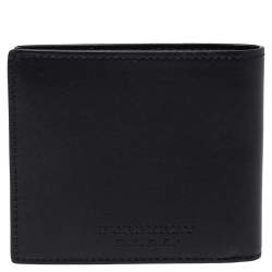 Burberry Black Leather Studs Bifold Wallet