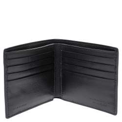Burberry Black Leather Studs Bifold Wallet