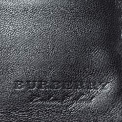 Burberry Black Leather Studs Bifold Wallet