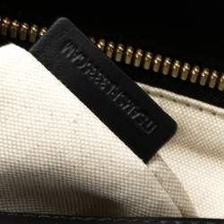 Burberry Black Leather Extra Large Society Top Handle Bag