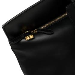 Burberry Black Leather Extra Large Society Top Handle Bag