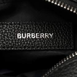 Pre Owned Burberry Black Leather Thornton Crossbody Bag
