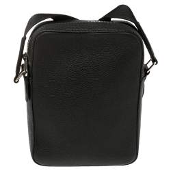 Pre Owned Burberry Black Leather Thornton Crossbody Bag