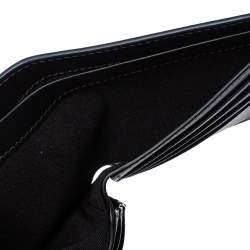 Burberry Blue Leather Reg CC Bill8 Bifold Wallet