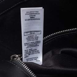 Pre Owned Burberry Dark Charcoal Beat Check PVC and Leather Messenger Bag