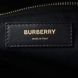 Burberry Bridle Brown Coated Canvas Medium Kennedy Duffle Bag