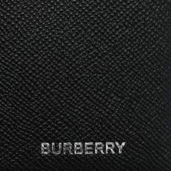 Pre Owned Burberry Black Leather Card Holder