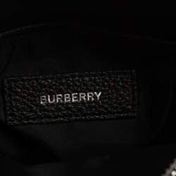 Pre Owned Burberry Black Leather Thornton Crossbody Bag
