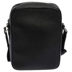 Pre Owned Burberry Black Leather Thornton Crossbody Bag