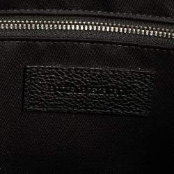 Pre Owned Burberry Black/Blue Check PVC and Leather Large Burleigh Messenger Bag