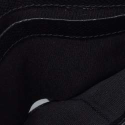 Burberry Black Icon Stripe Leather Bifold Wallet
