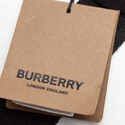Pre Owned Burberry Black Leather Pocket  Belt Bag
