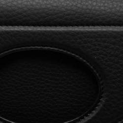 Pre Owned Burberry Black Leather Pocket  Belt Bag