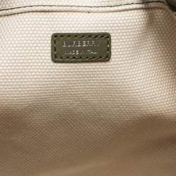 Burberry Green Camouflage Coated and Canvas Phoebe Drawstring Pouch