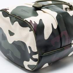 Burberry Green Camouflage Coated and Canvas Phoebe Drawstring Pouch