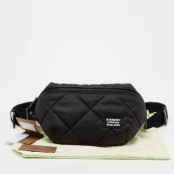 Pre Owned Burberry Black Quilted Sonny Bum Bag