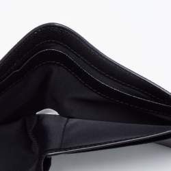Pre Owned Burberry Black Grained Leather Bifold Wallet