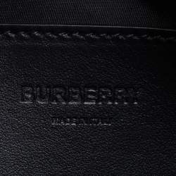Burberry Black Quilted Canvas and Leather Paddy Crossbody Bag