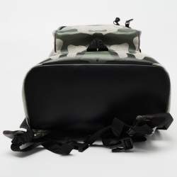Burberry Green Camouflage Coated and Canvas Large Jack Backpack