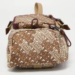 Burberry Beige TB Monogram Nylon Leo Belt Pack Bag