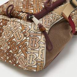Burberry Beige TB Monogram Nylon Leo Belt Pack Bag